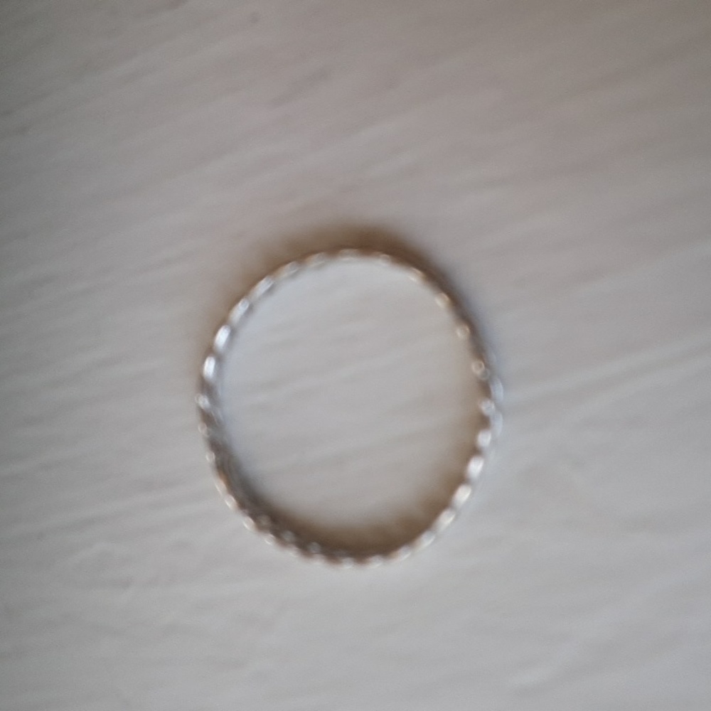 14k white gold ring size 8